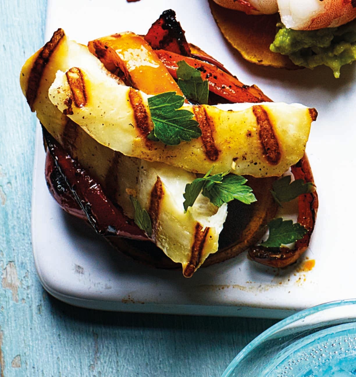 Photo of Sweet potato toasts with halloumi & peppers by WW