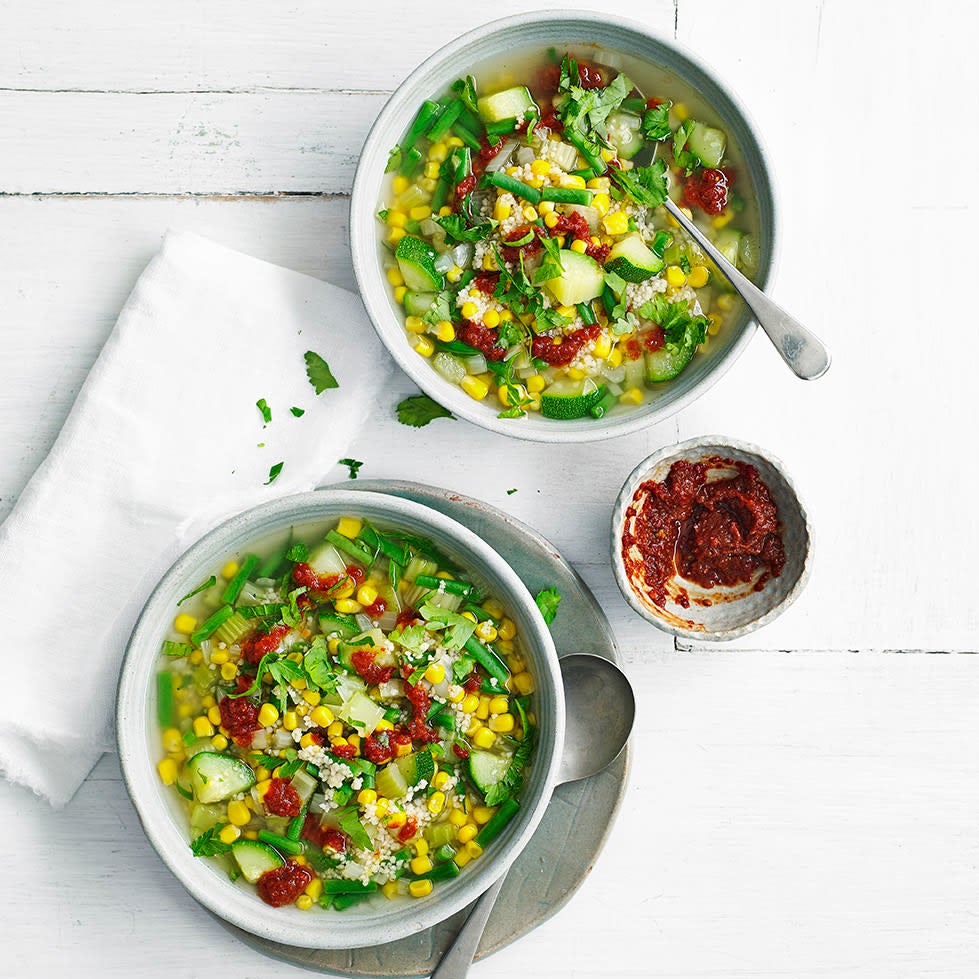 Photo of Couscous, courgette & sweetcorn soup by WW