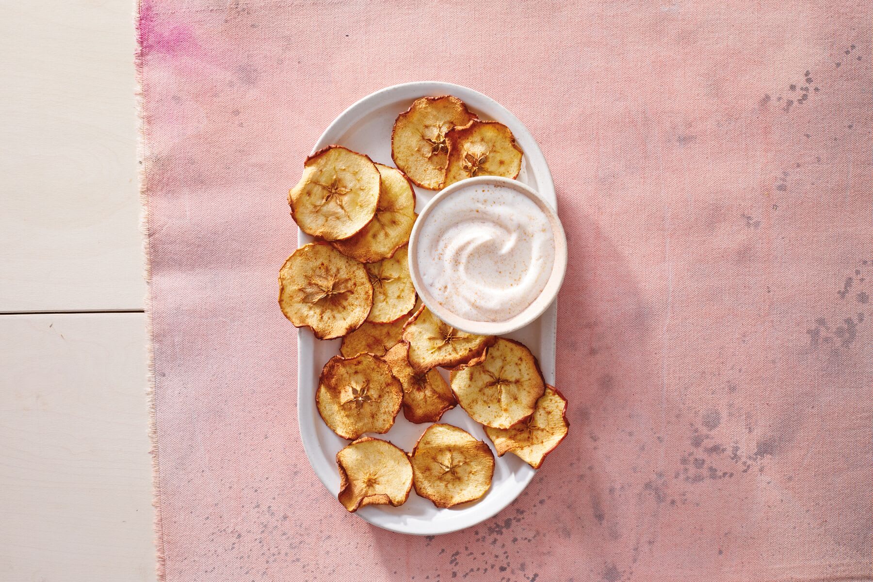 Photo of Apple chips with cinnamon dip by WW