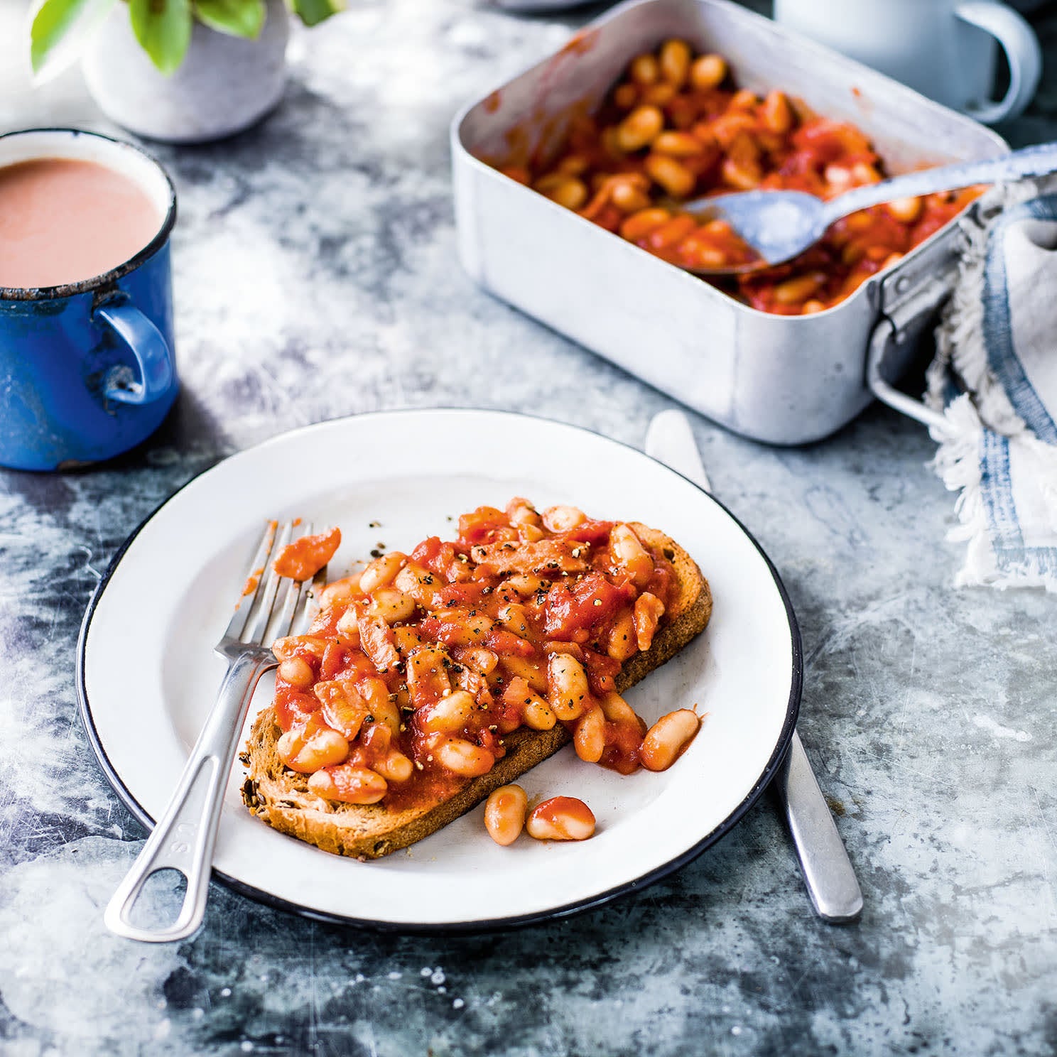 Photo of Spicy braised beans on toast by WW