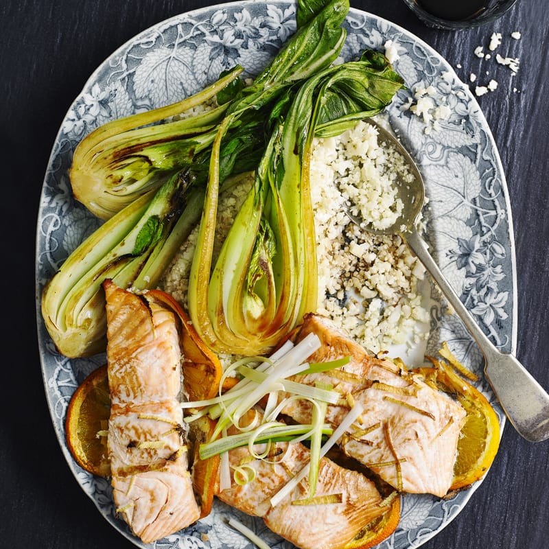 Photo of Orange & ginger baked salmon by WW