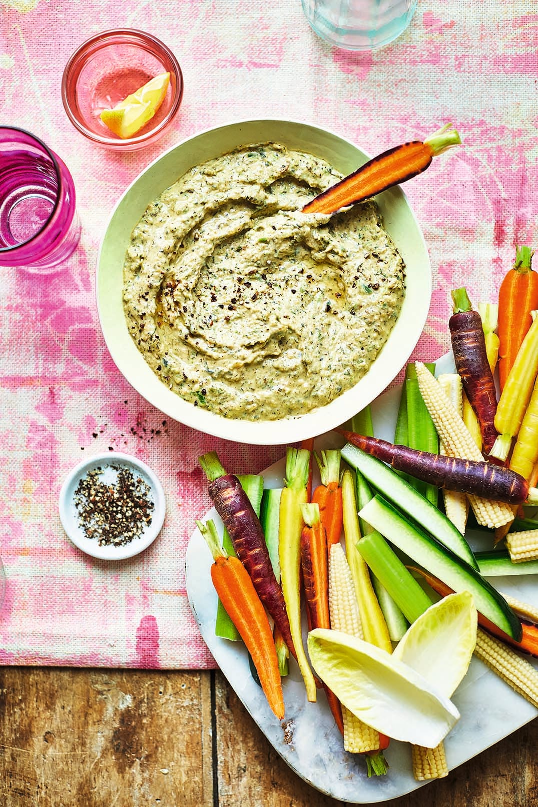 Photo of Roasted broccoli houmous with crudités by WW