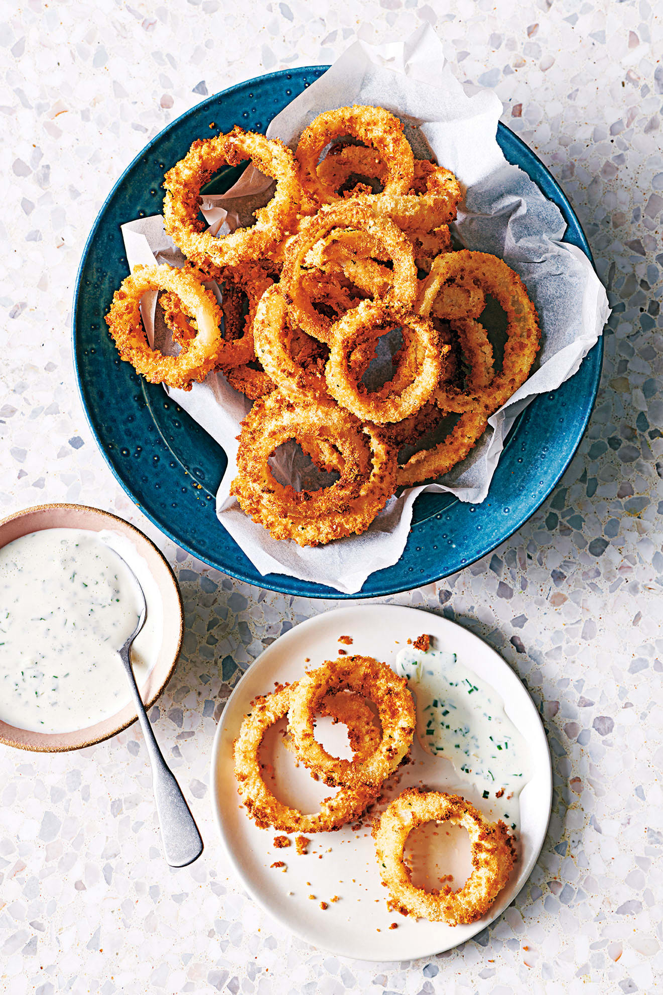 Photo of Crunchy onion rings with buttermilk dip by WW