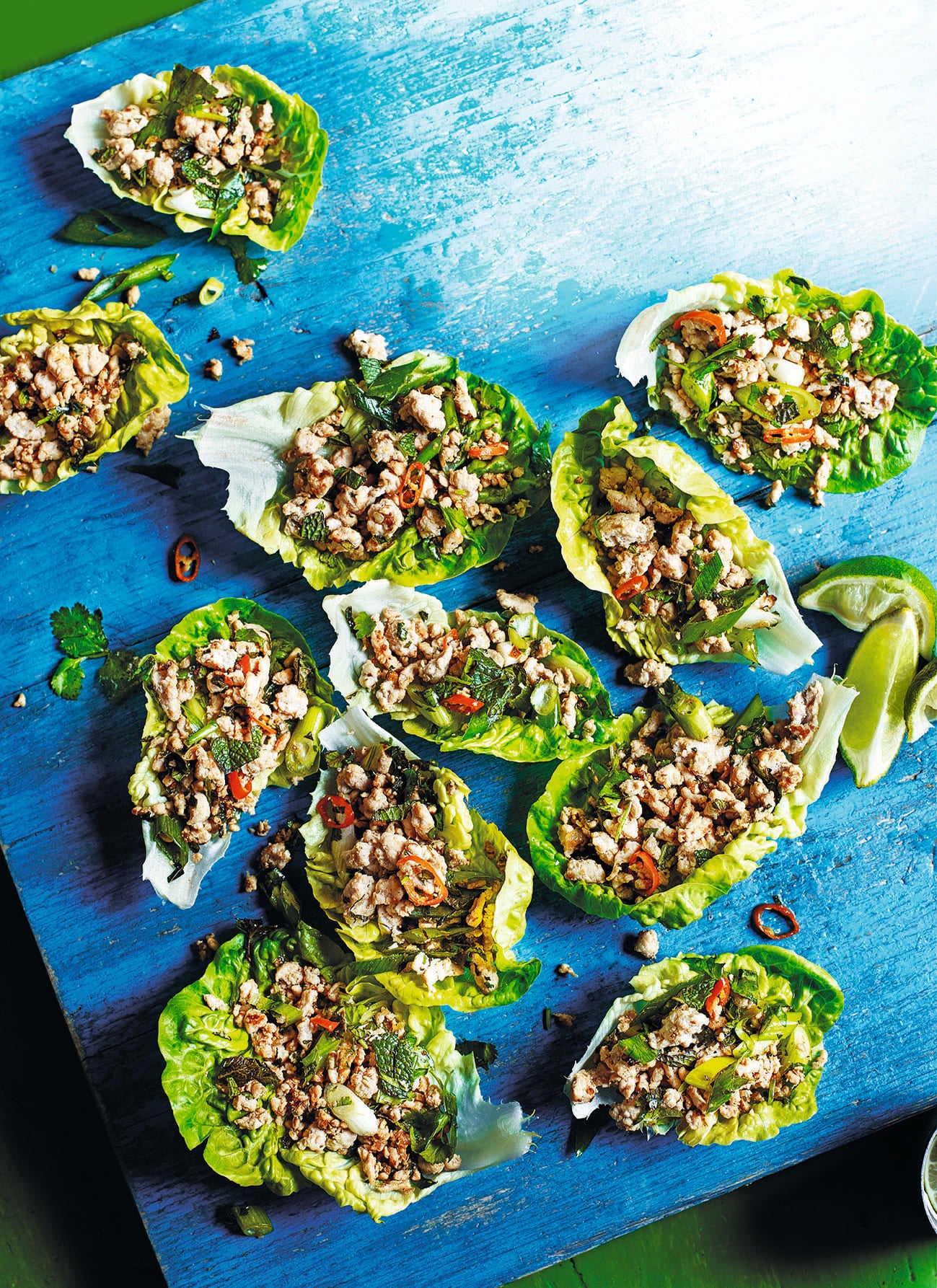 Photo of Turkey larb in lettuce cups by WW