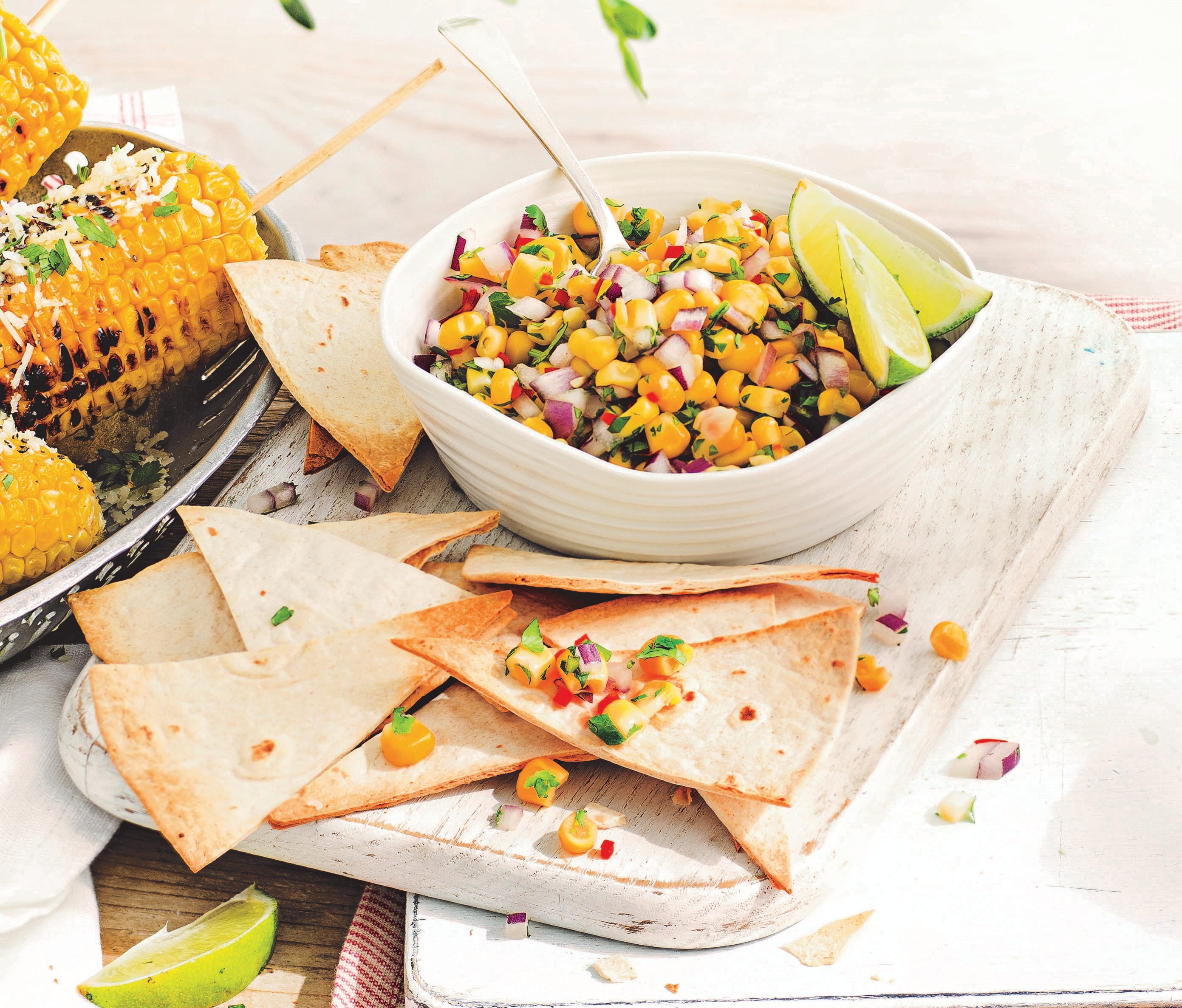 Photo of Sweetcorn salsa with tortilla chips by WW
