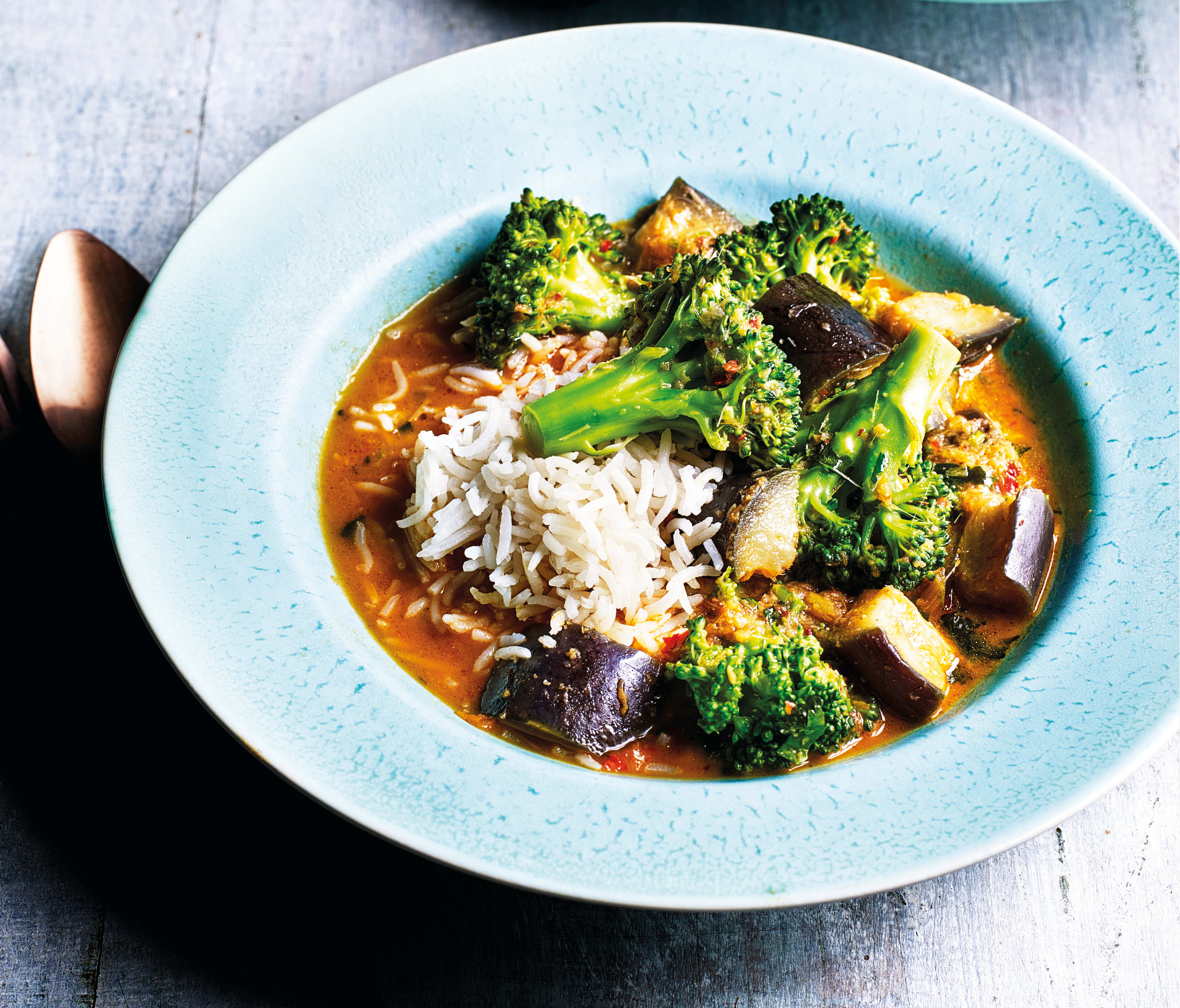 Photo of Red Thai coconut curry with broccoli by WW
