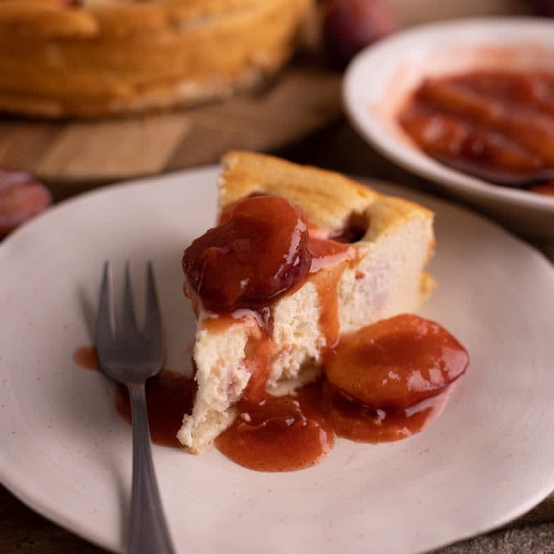 Photo of Cheesecake with plum compôte by WW