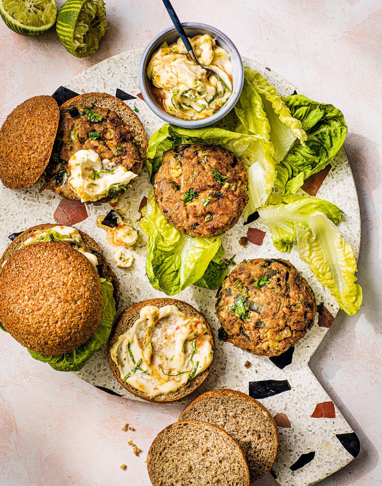 Photo of Tuna burgers with chilli lime mayo by WW