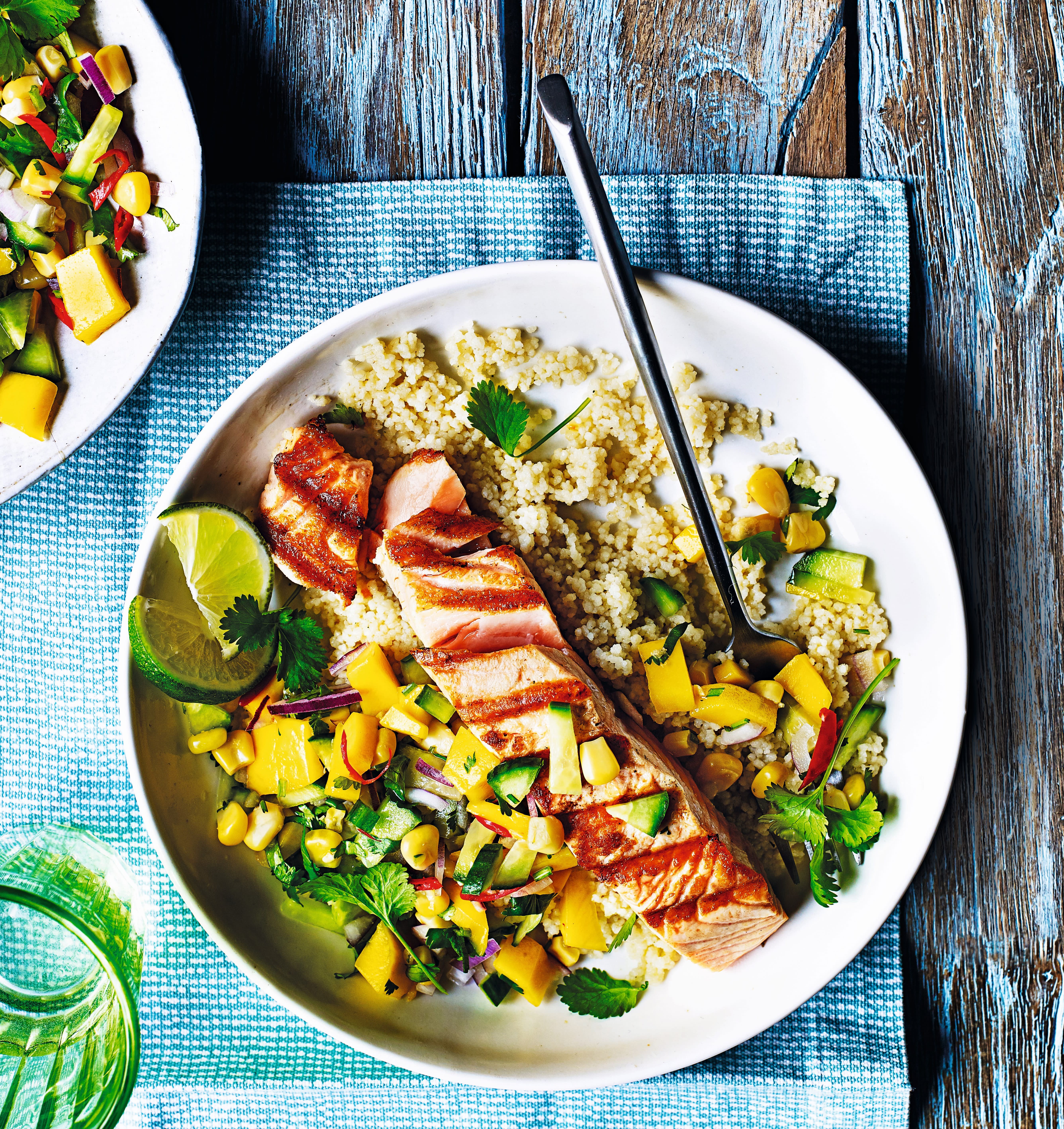 Photo of Salmon with mango salsa & couscous by WW