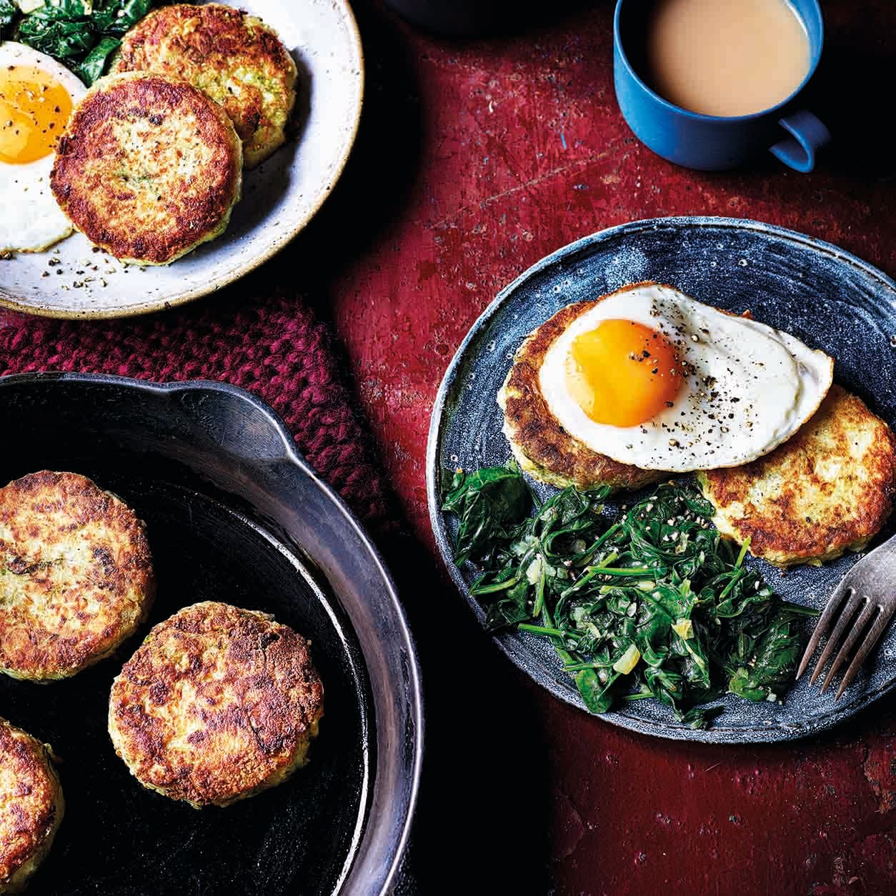 Photo of Bubble & squeak cakes with fried eggs by WW