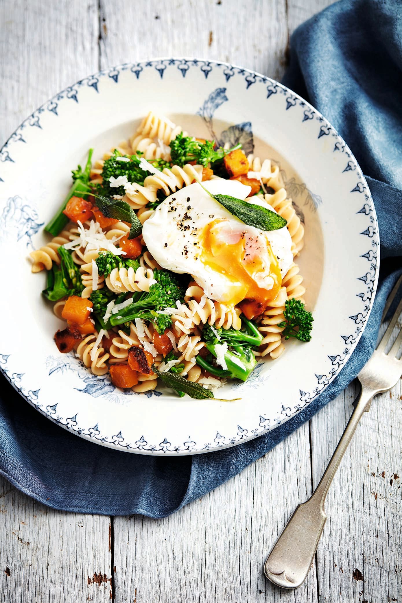Photo of Spelt pasta with squash & egg by WW