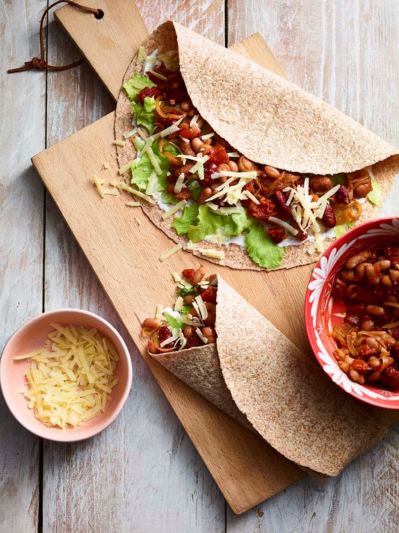 Photo of Mexican bean wraps by WW