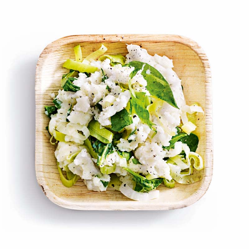Photo of Young leaf spinach & leek colcannon by WW