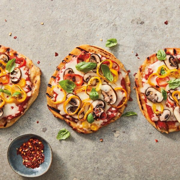 Photo of Grilled mushroom & pepper pizzas by WW