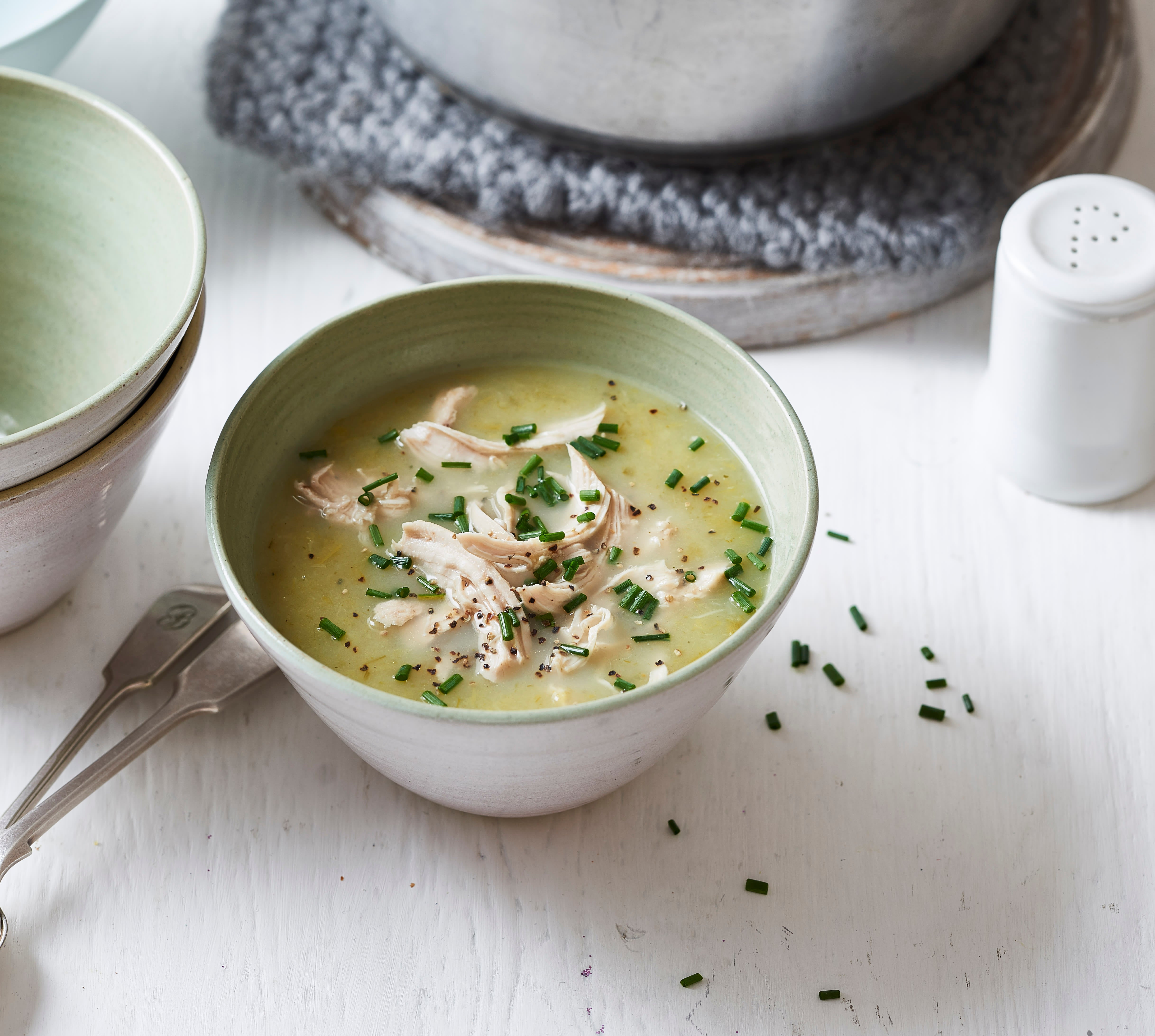 Photo of Leek & potato soup with chicken by WW
