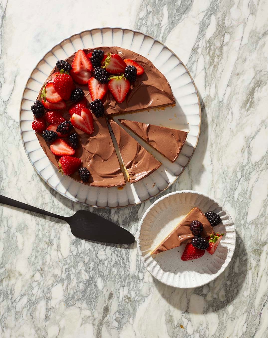 Photo of Dark chocolate tart with berries by WW