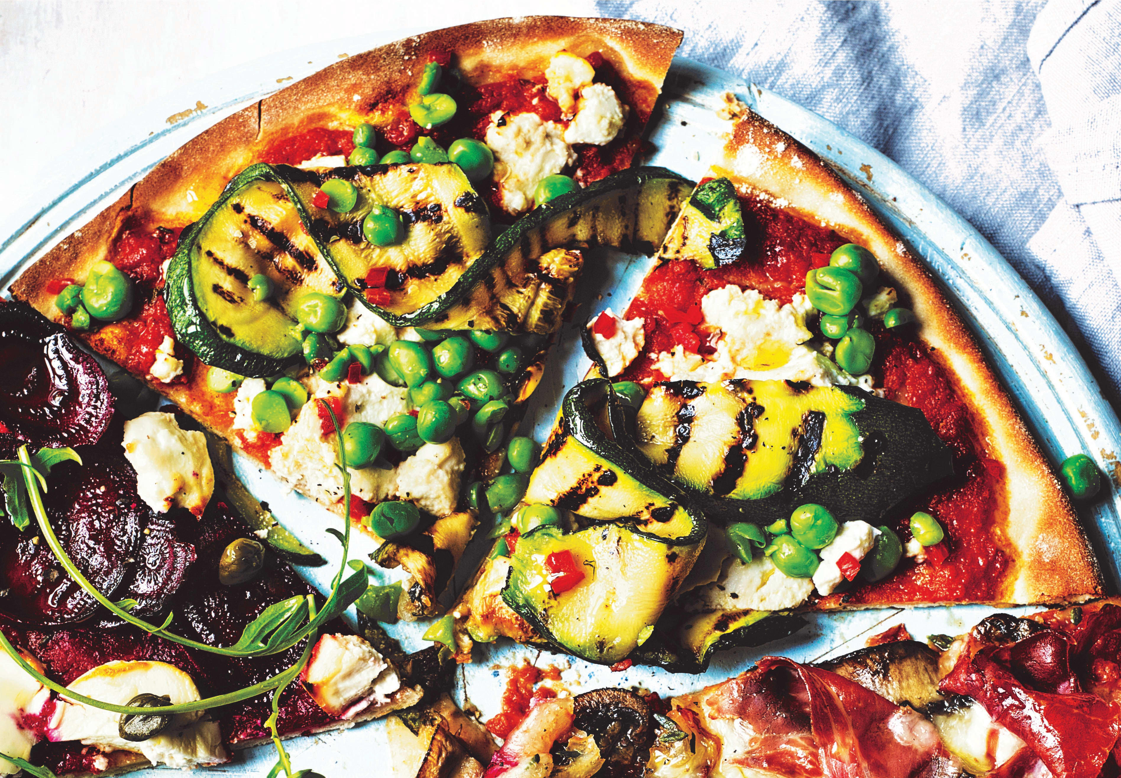 Photo of Spicy ricotta, courgette & peas pizza topping by WW