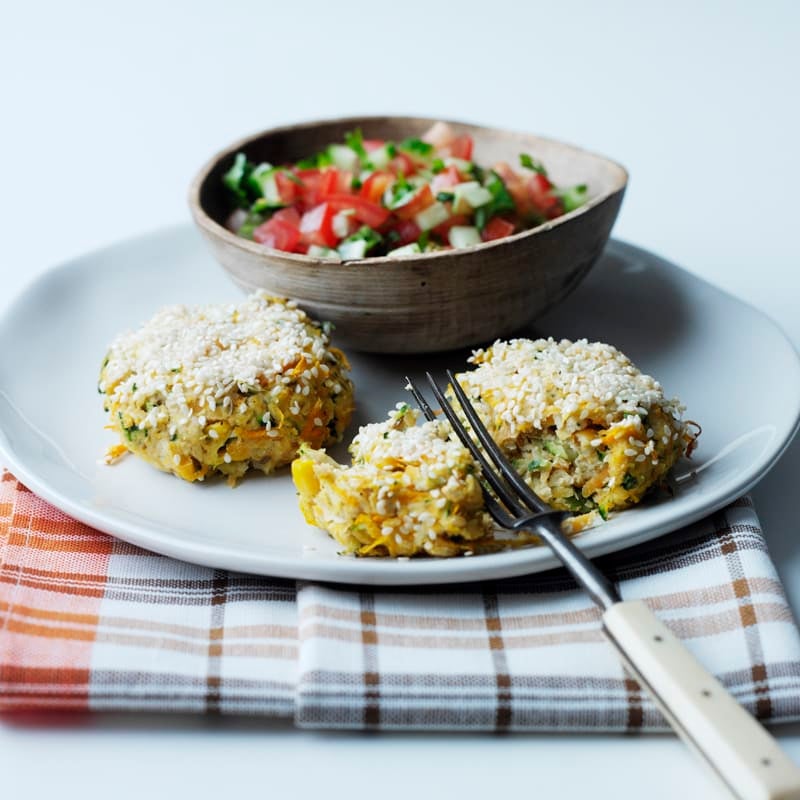 Photo of Chickpea patties with coriander tomato salsa by WW