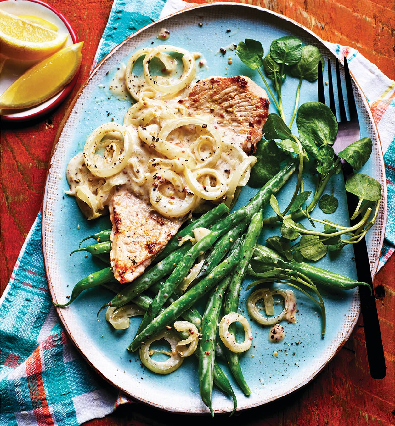 Photo of Pork escalope with a creamy mustard sauce by WW