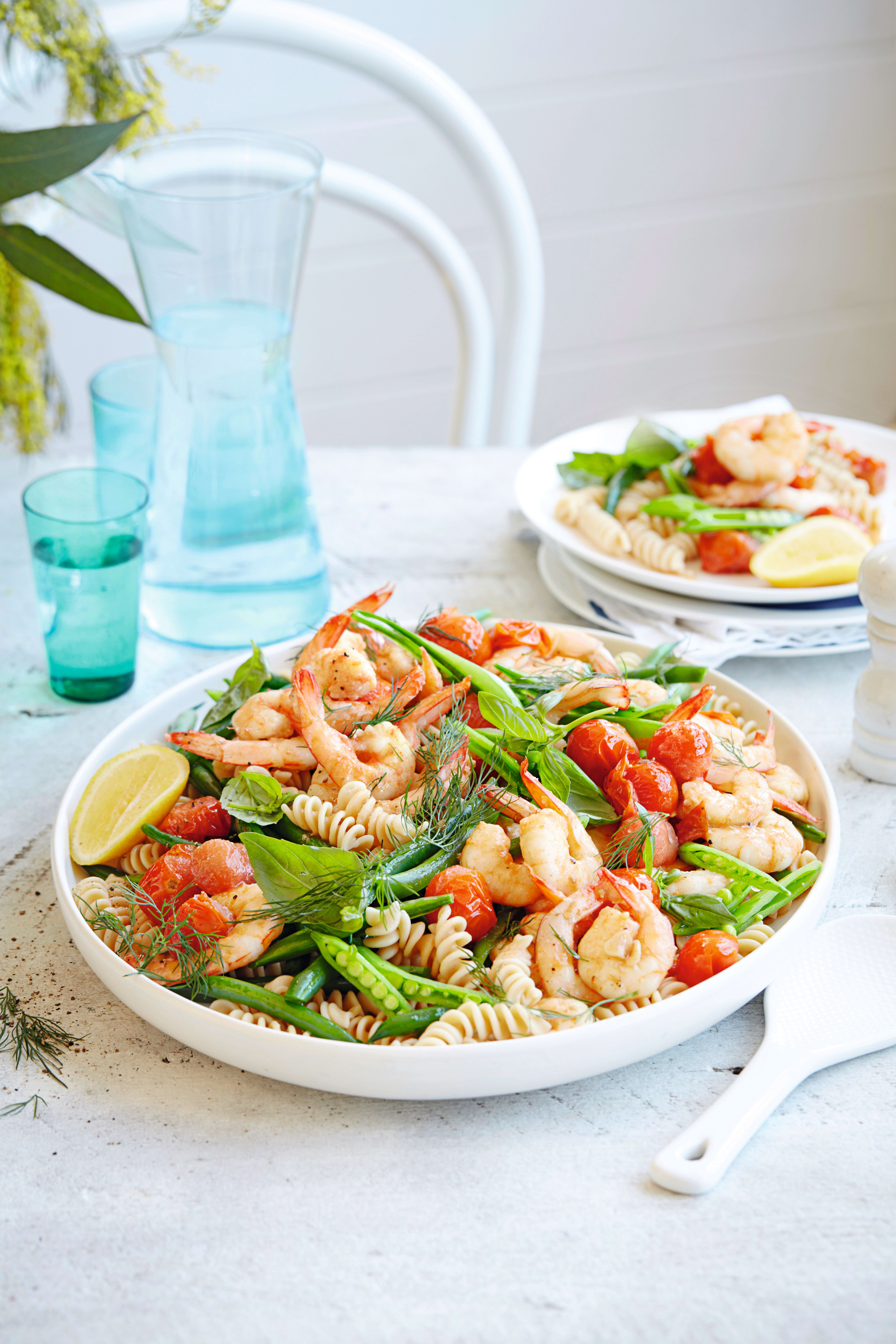 Photo of Garlic prawn pasta salad with tomatoes & herbs by WW