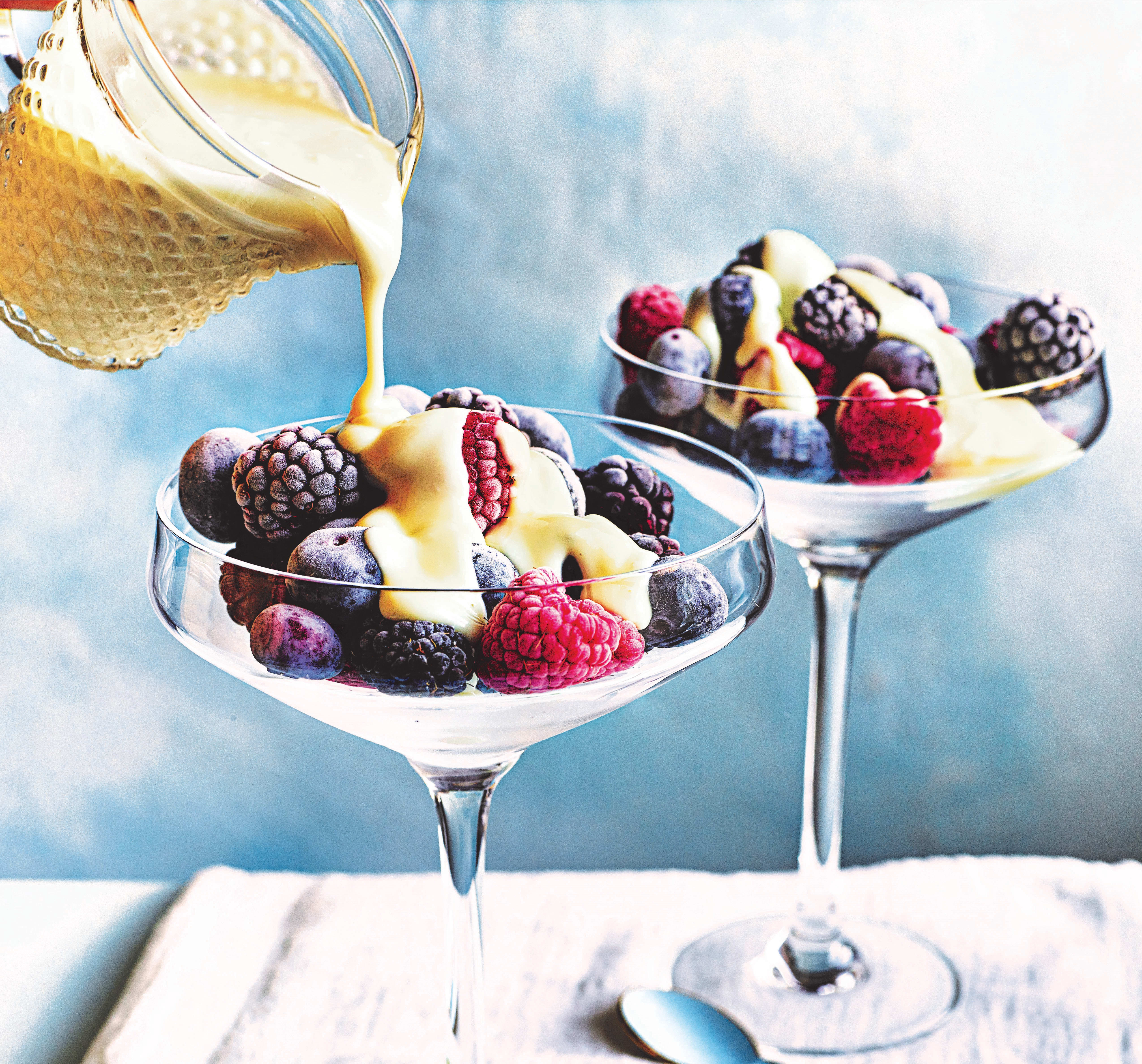 Photo of Iced berries with hot white chocolate sauce by WW