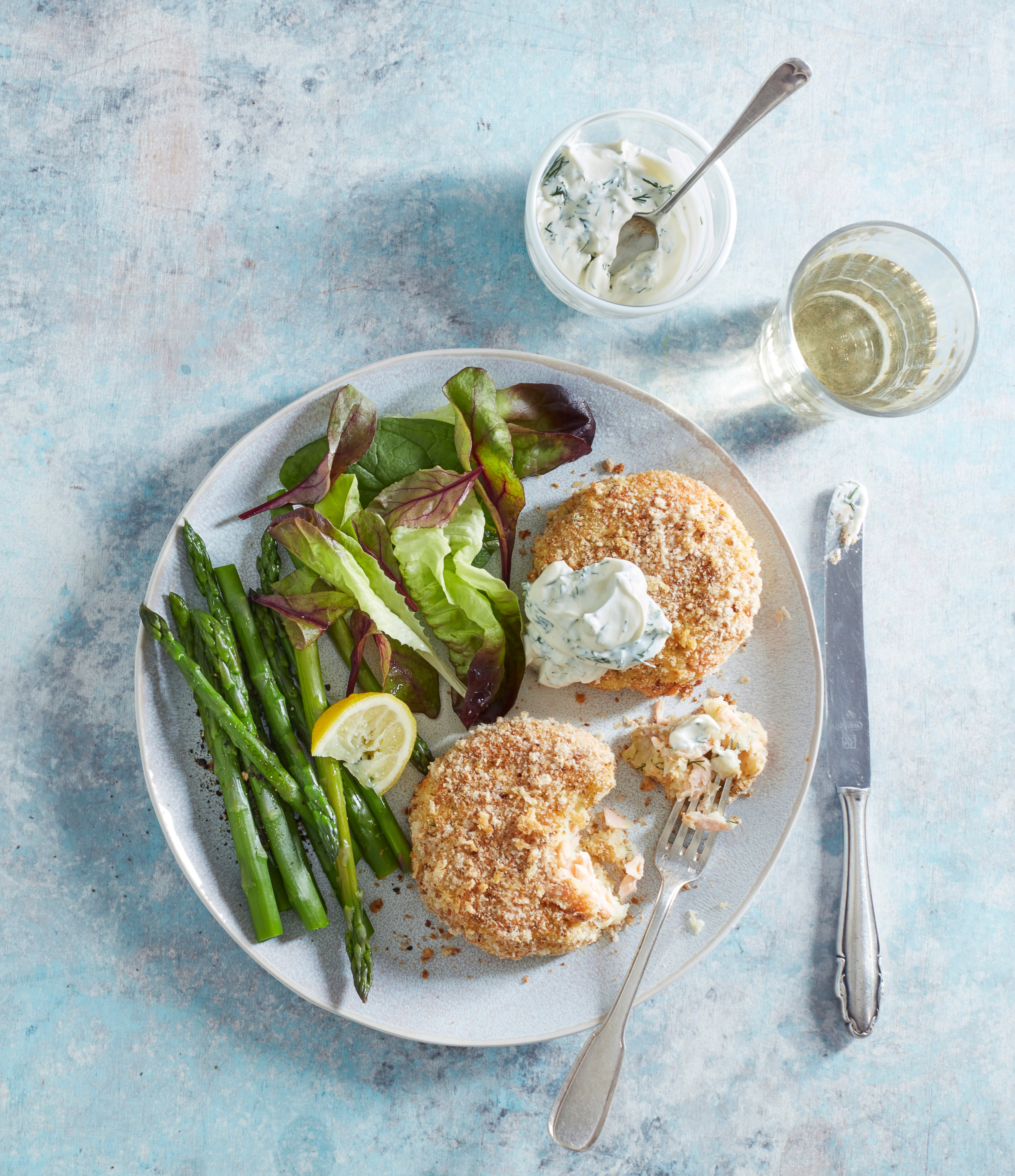 Photo of Scandi-style salmon fishcakes with dill sauce by WW