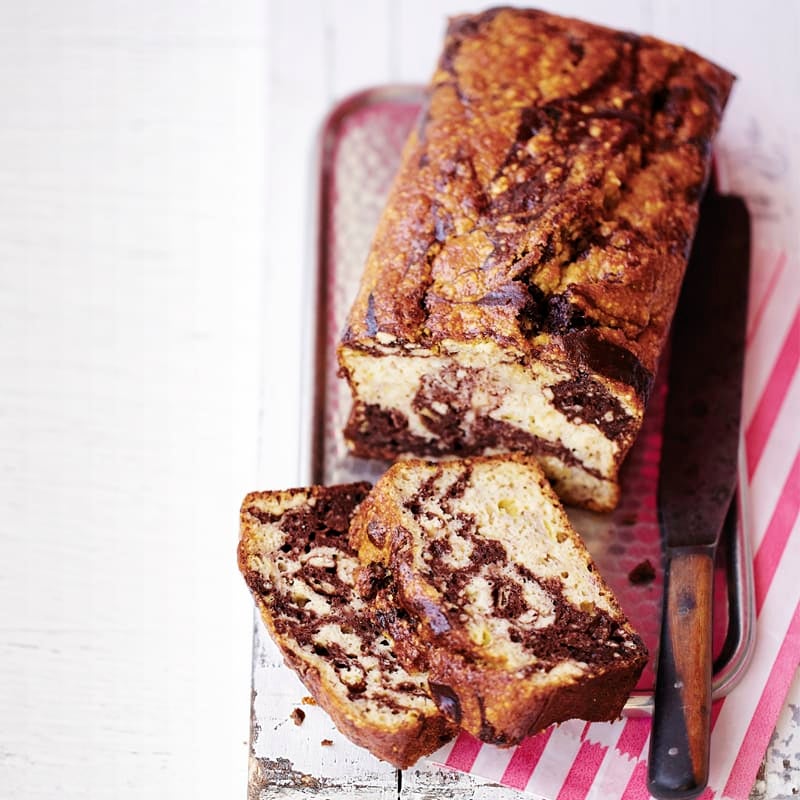 Photo of Marbled chocolate & banana loaf by WW