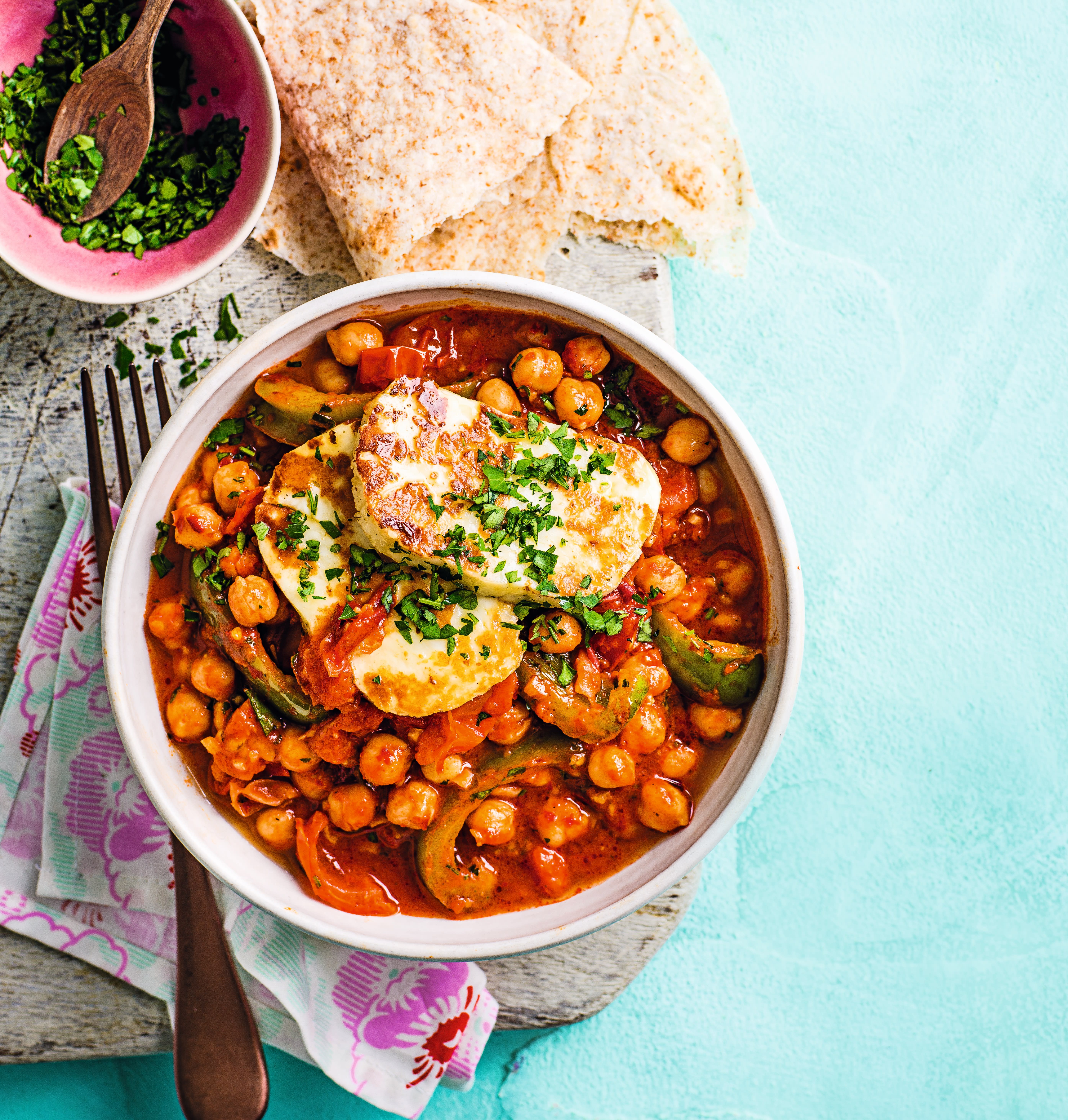 Photo of Chickpea stew with halloumi by WW