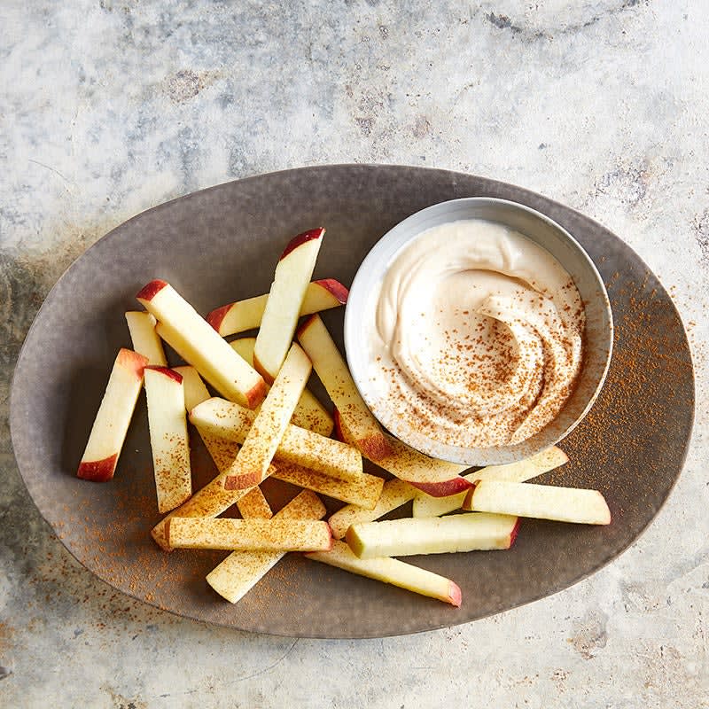 Photo of Apple "fries" with creamy peanut butter dip by WW