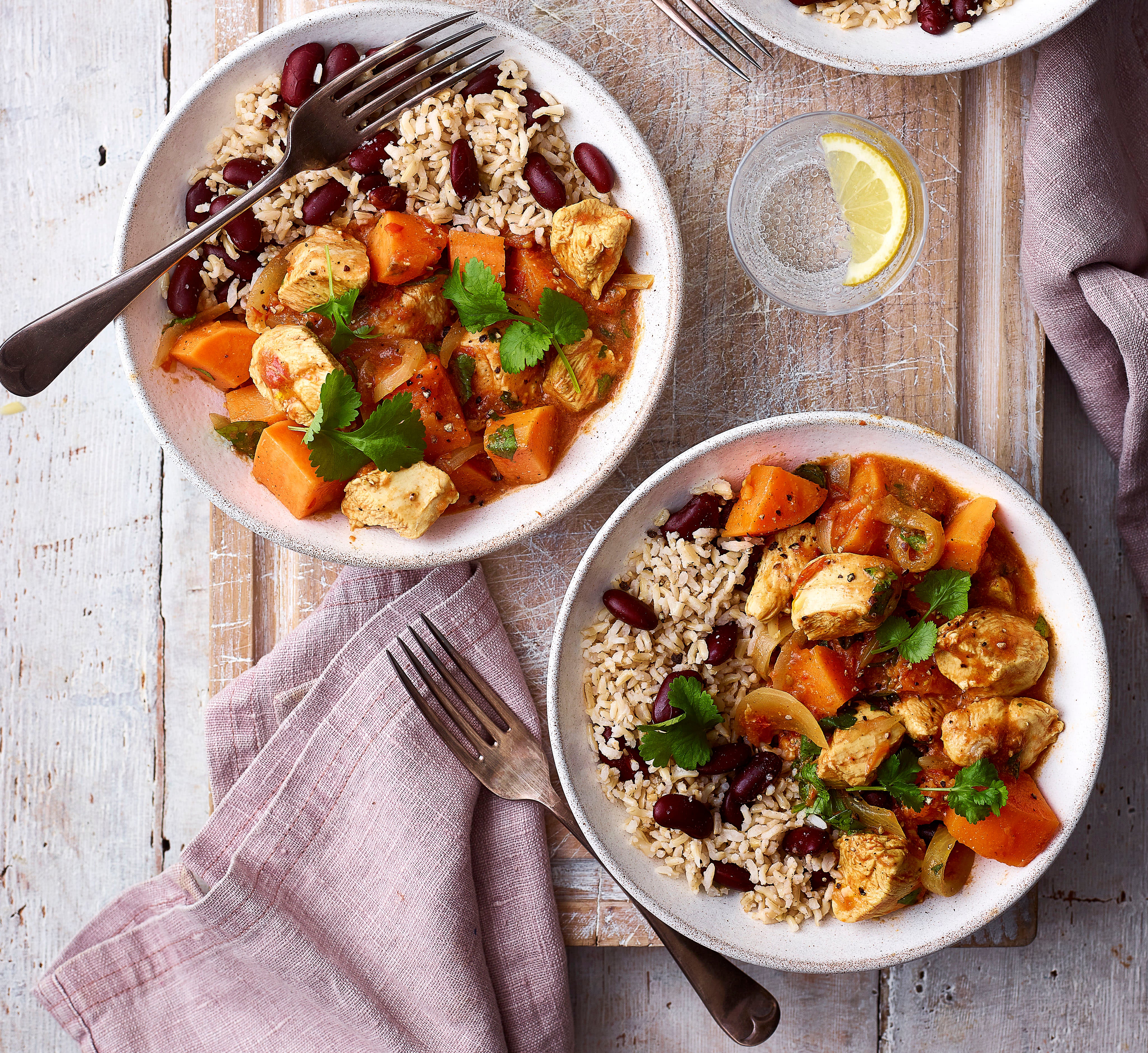 Photo of Caribbean-style sweet potato & chicken curry by WW