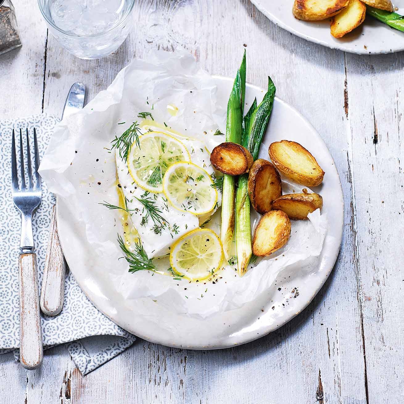 Photo of Lemon baked fish with dill sauce by WW
