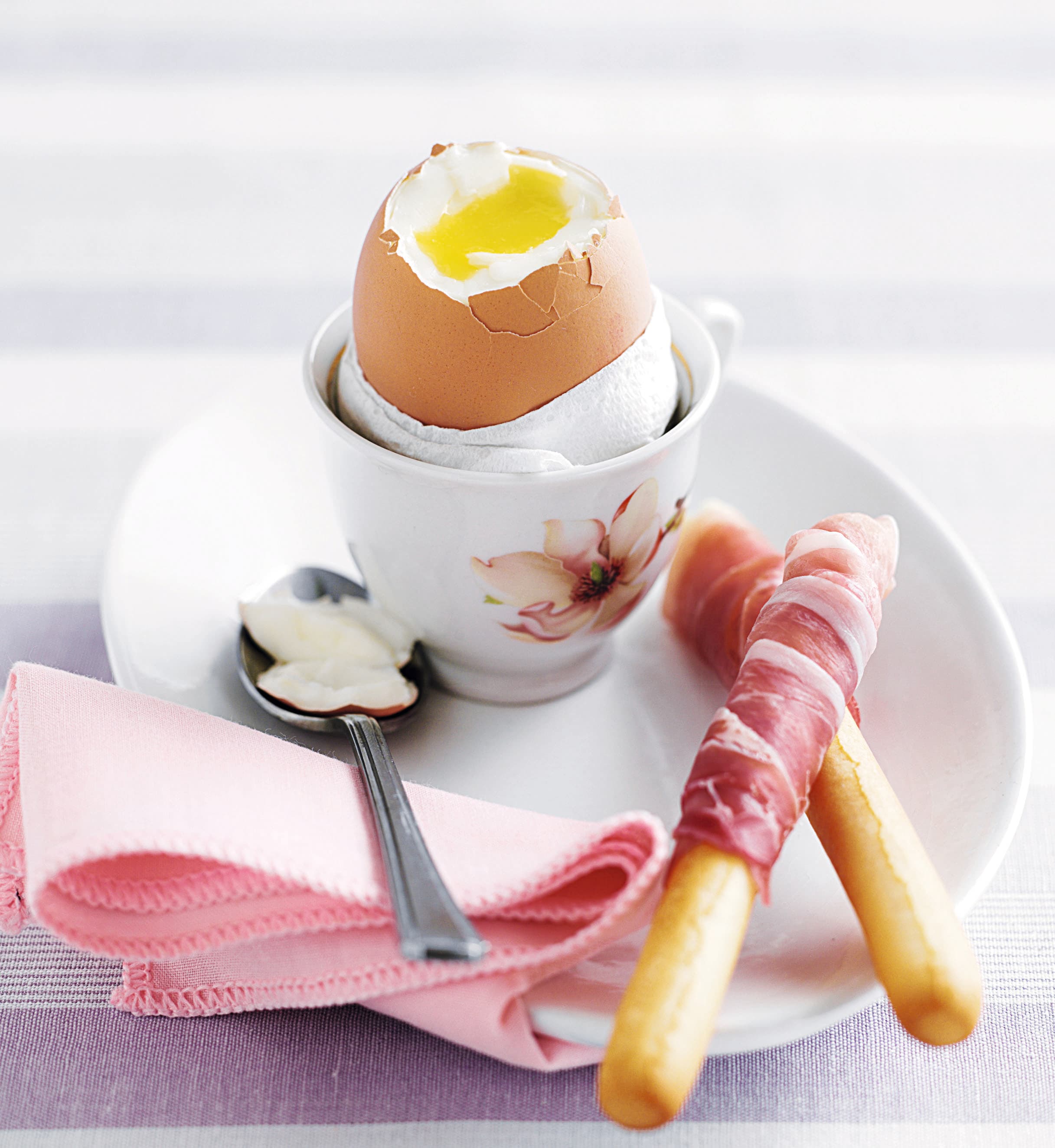Photo of Soft-boiled egg with parma ham soldiers by WW