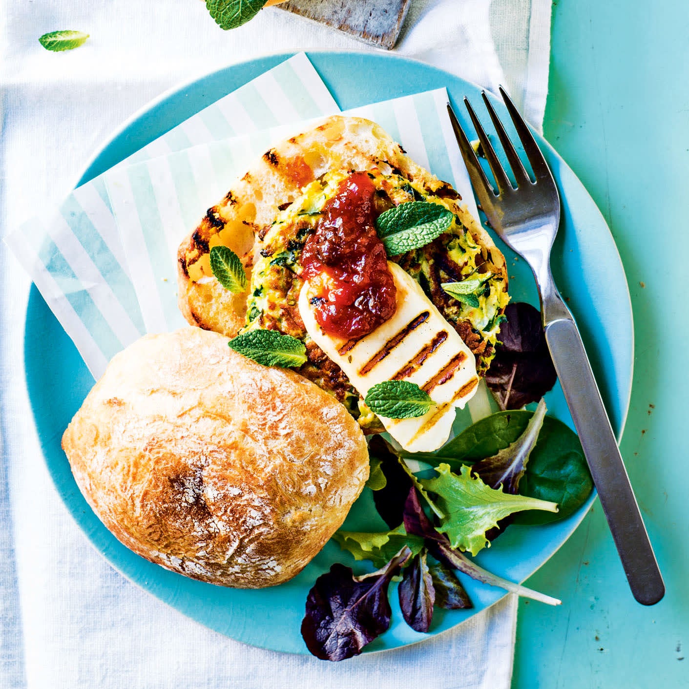 Photo of Courgette & halloumi burger by WW