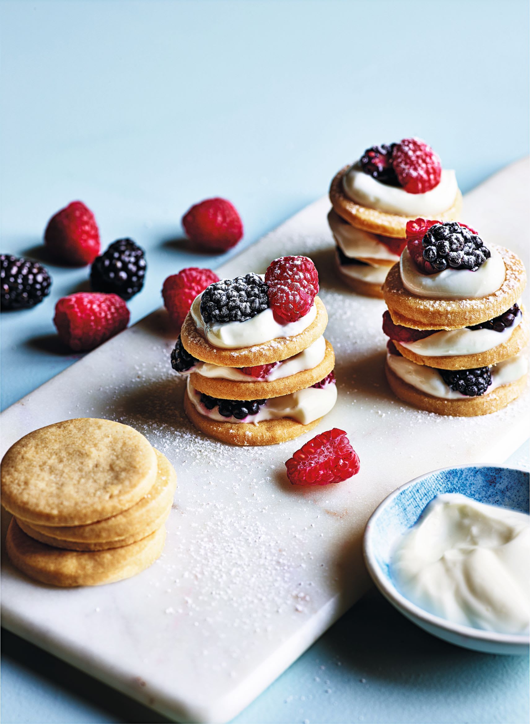 Photo of Berry shortbread stacks by WW