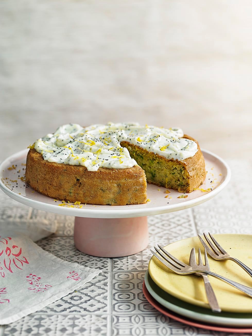 Photo of Courgette, lemon & poppy seed cake by WW