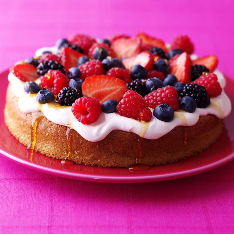 Photo of Berry sponge with maple syrup drizzle by WW