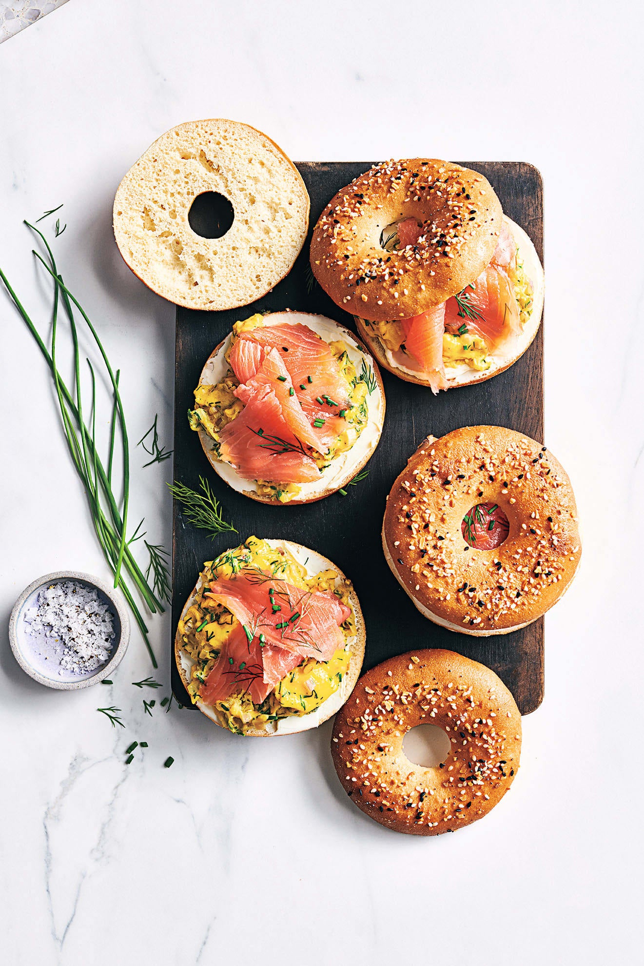 Photo of Smoked salmon & egg bagels by WW