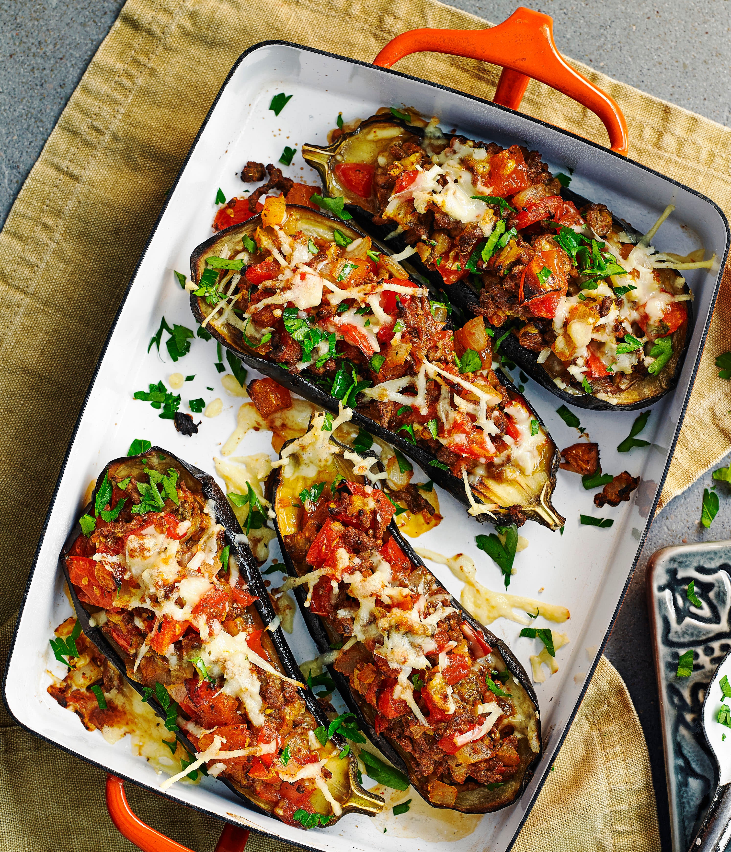 Photo of Moroccan beef-stuffed aubergines by WW