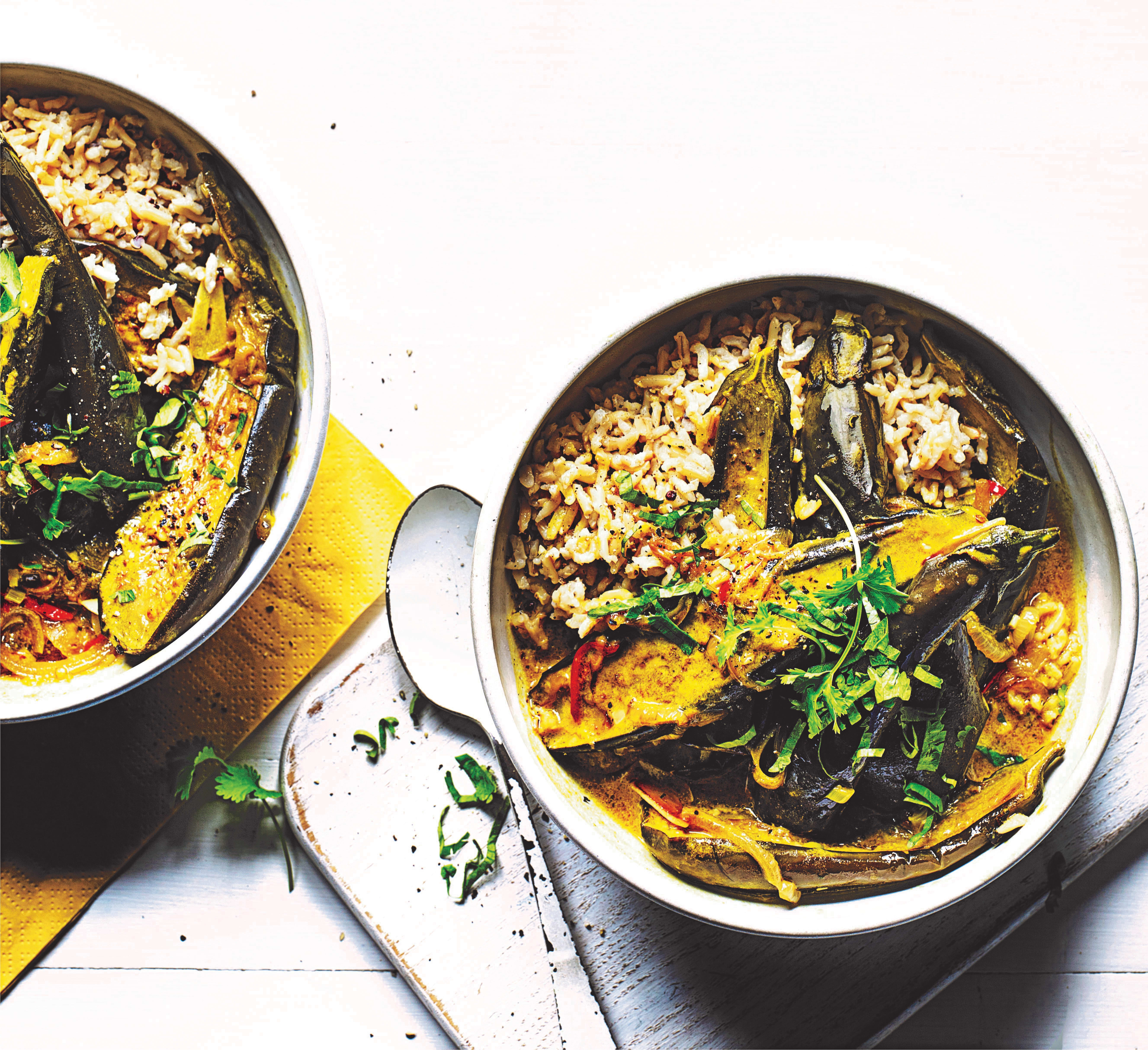 Photo of Aubergine & coconut curry by WW