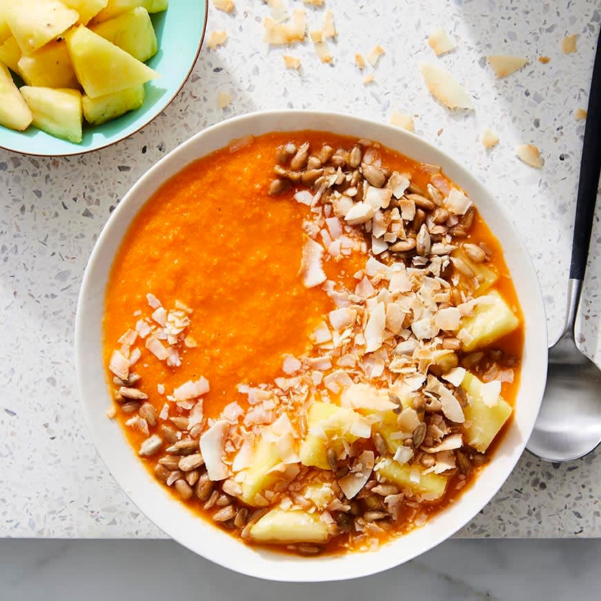 Photo of Carrot & pineapple smoothie bowl by WW