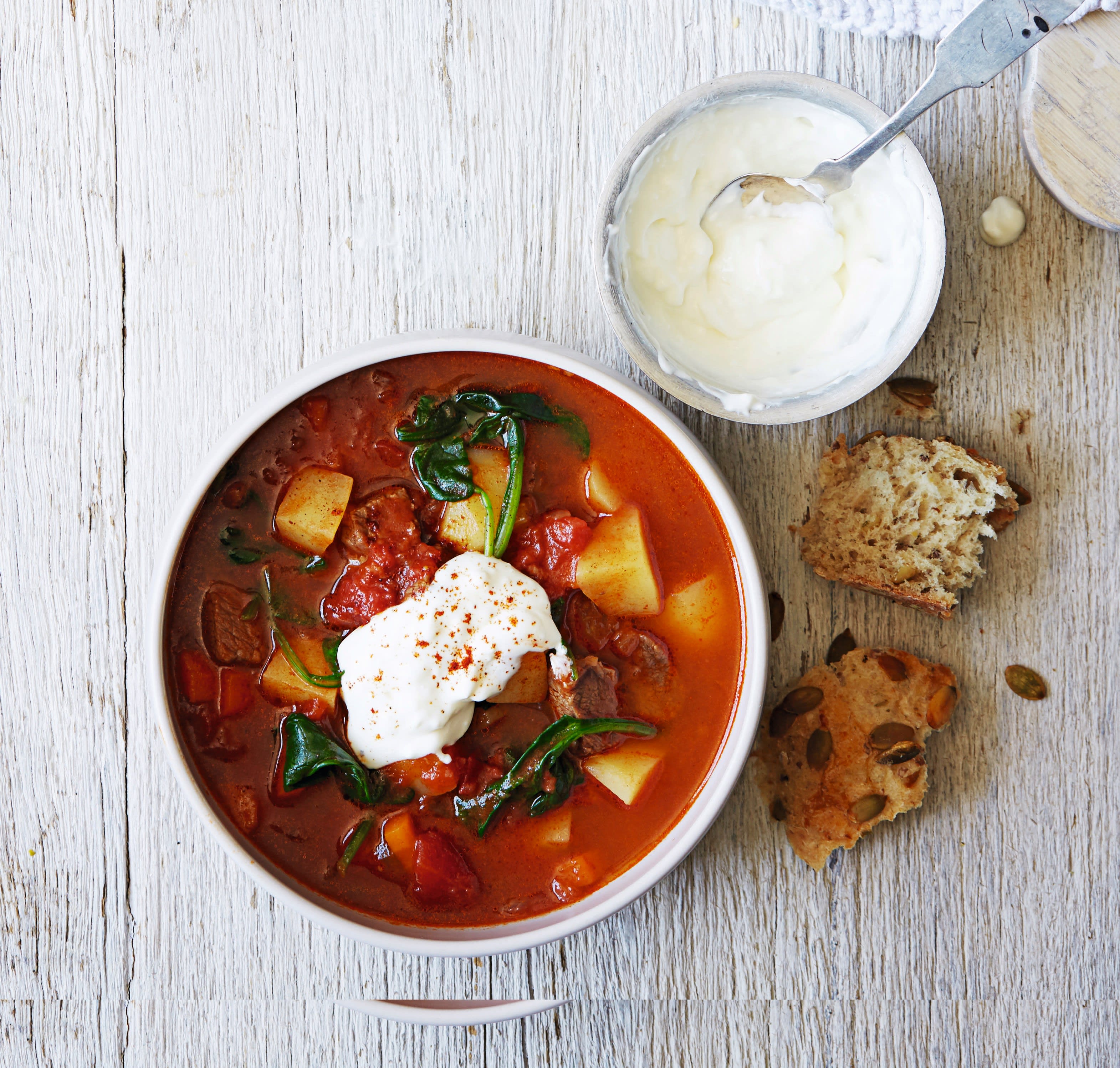 Photo of Beef & paprika soup with soured cream by WW