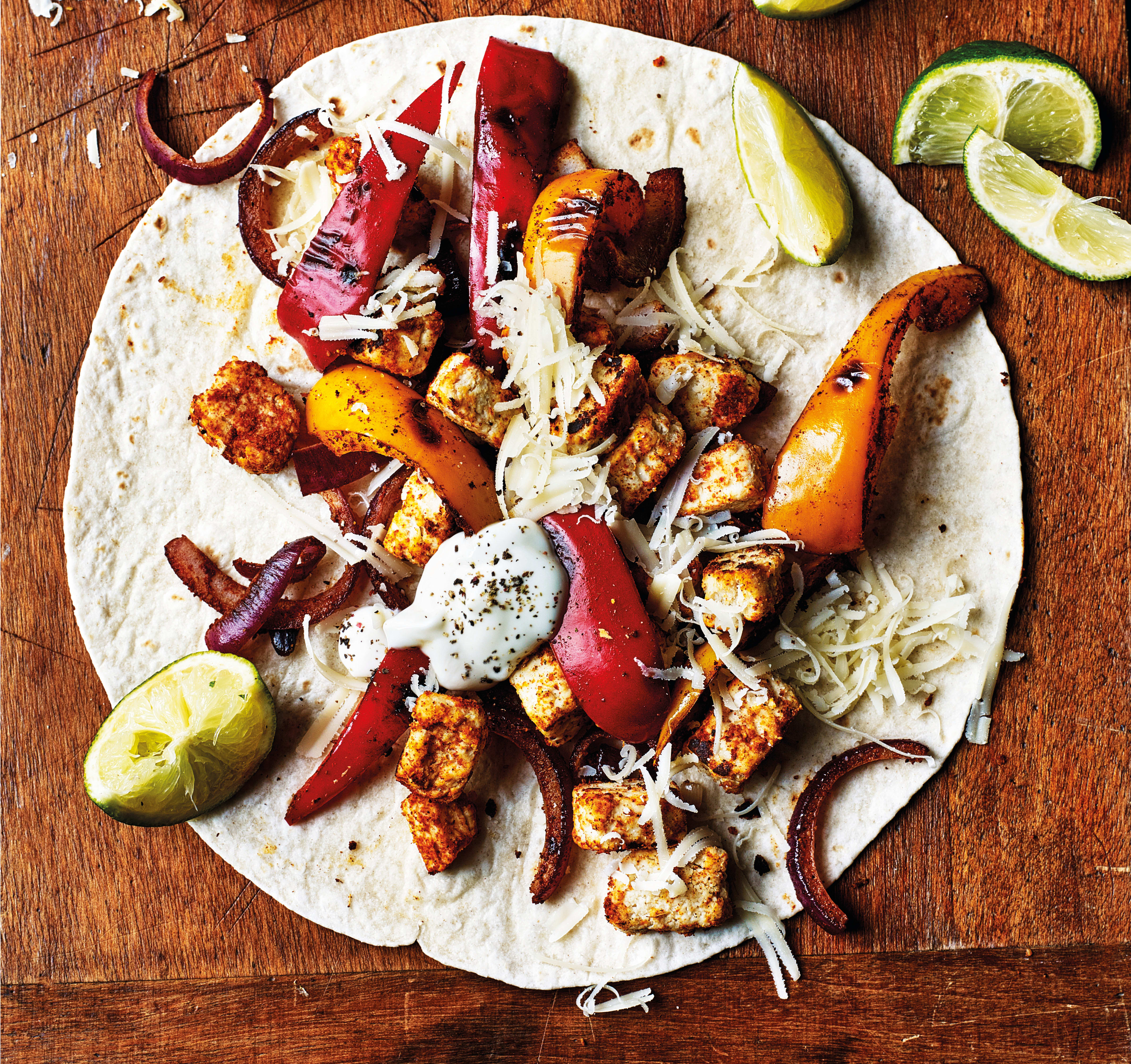 Photo of Quorn™ chicken fajitas with cheese & soured cream by WW