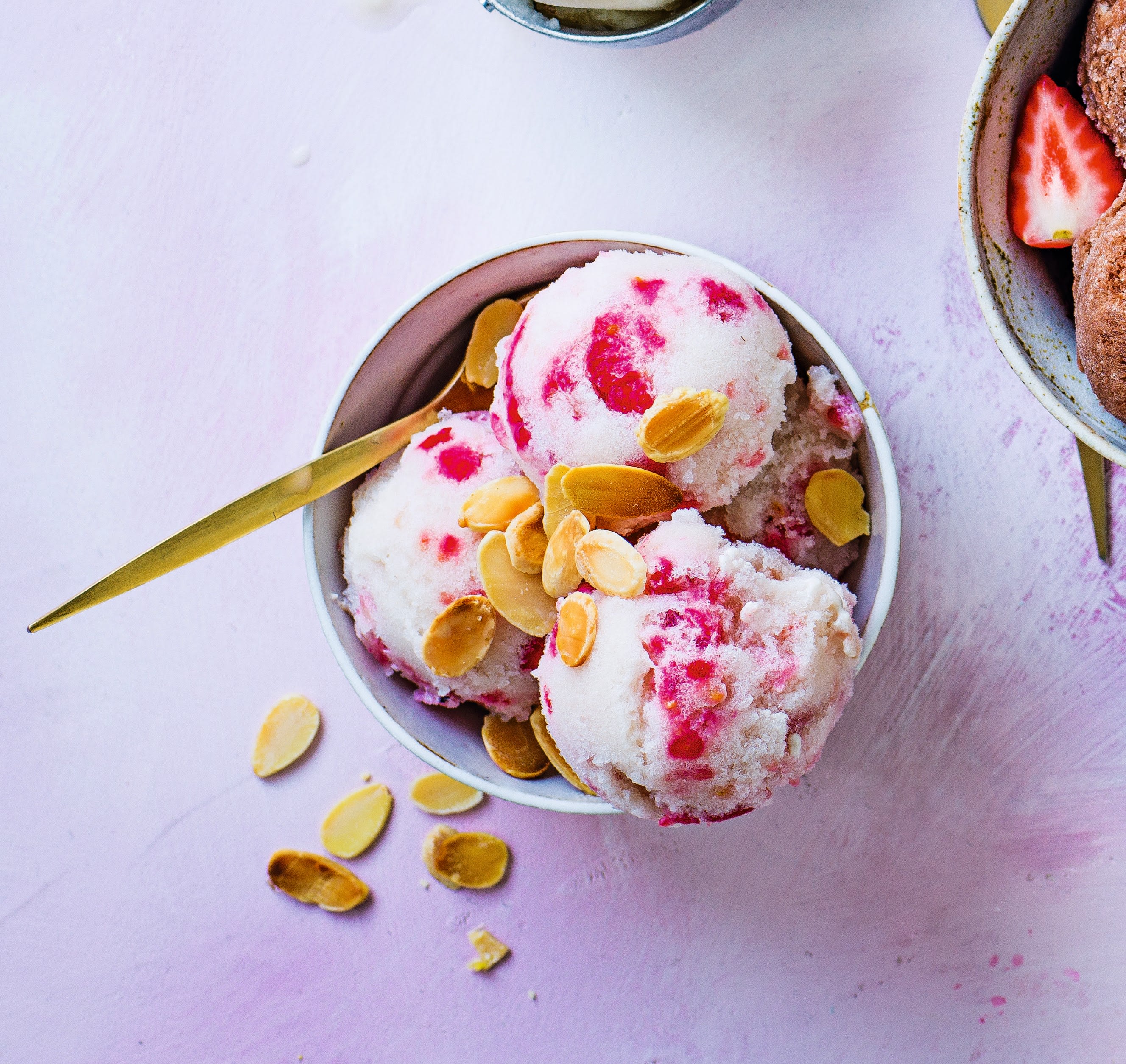 Photo of Vegan almond milk & raspberry ice 'cream' by WW