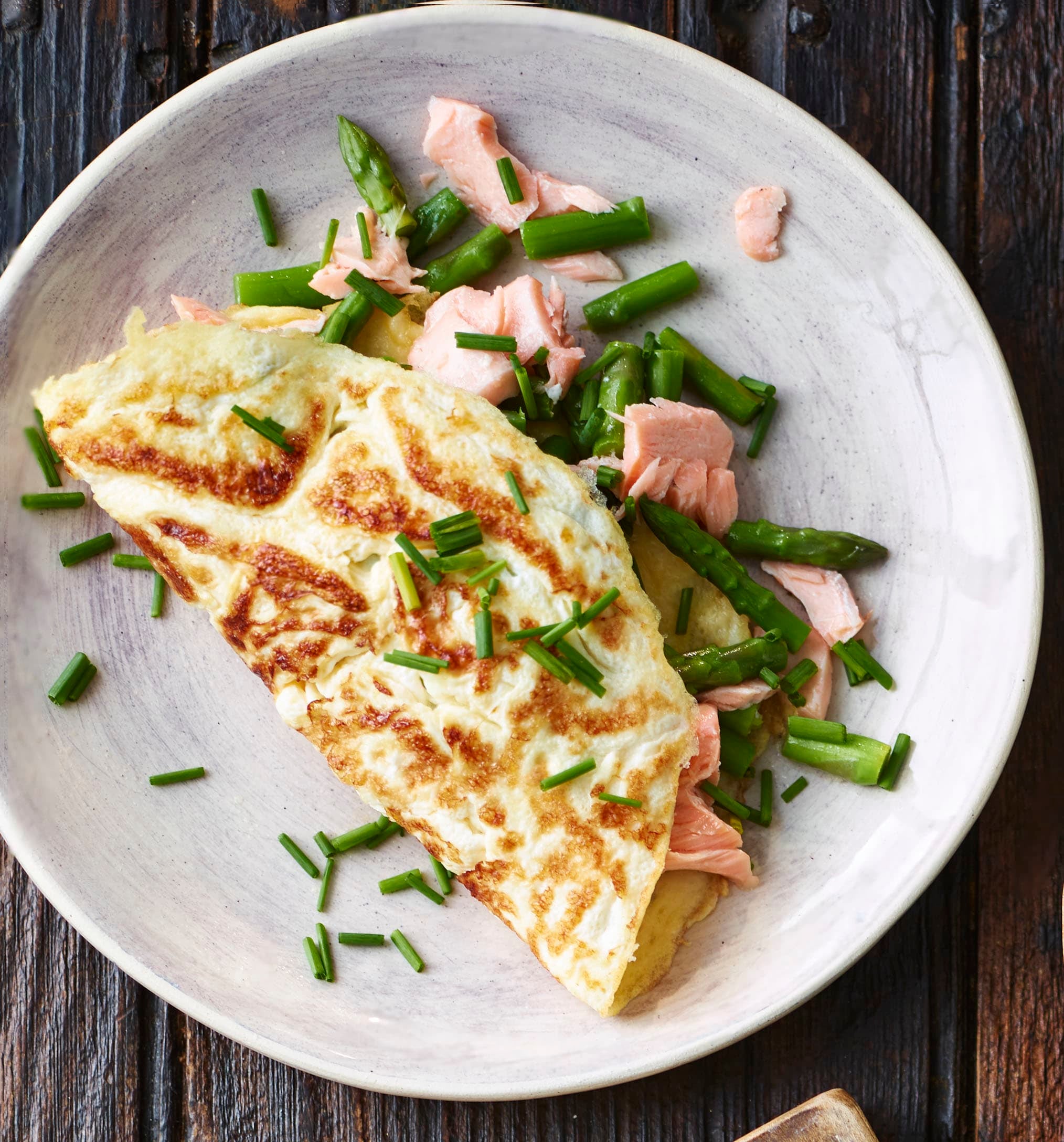Photo of Salmon & asparagus omelette by WW