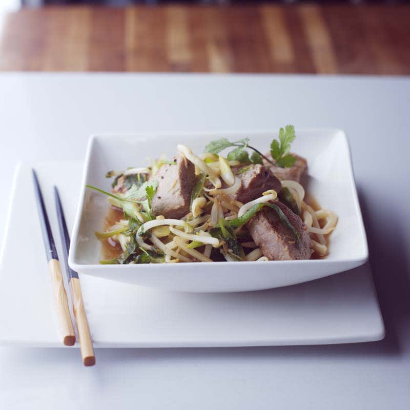 Photo of Fresh tuna teriyaki with udon noodles by WW