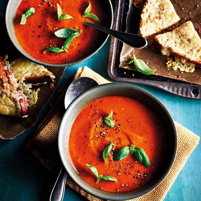 Photo of Roasted tomato soup with cheese toasties by WW