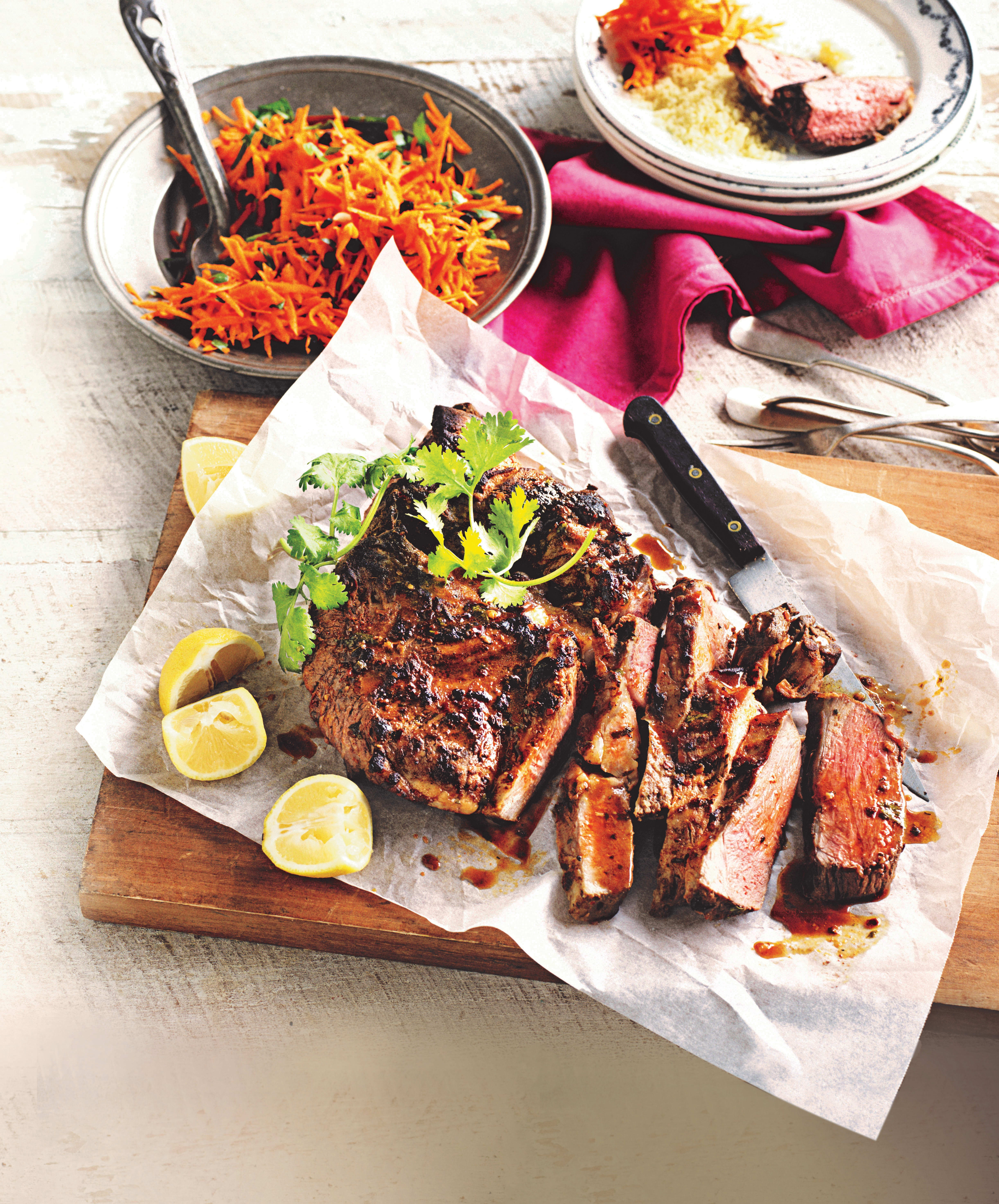 Photo of Barbecued butterflied lamb with carrot salad by WW