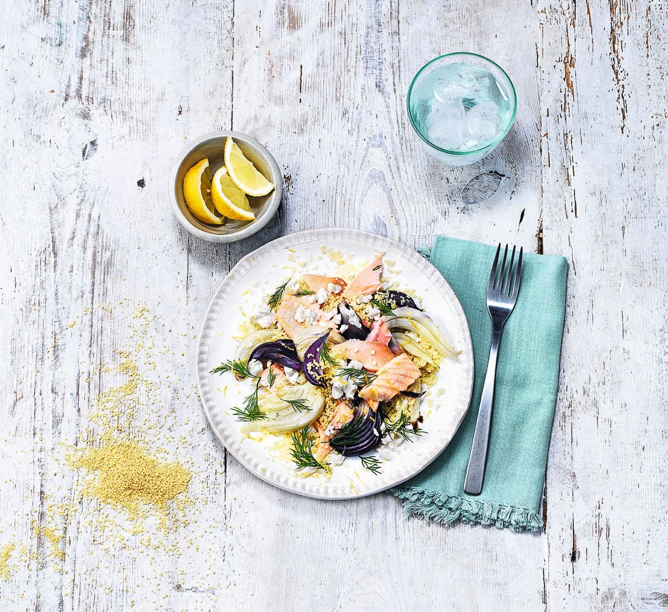 Photo of Salmon with fennel and feta couscous by WW