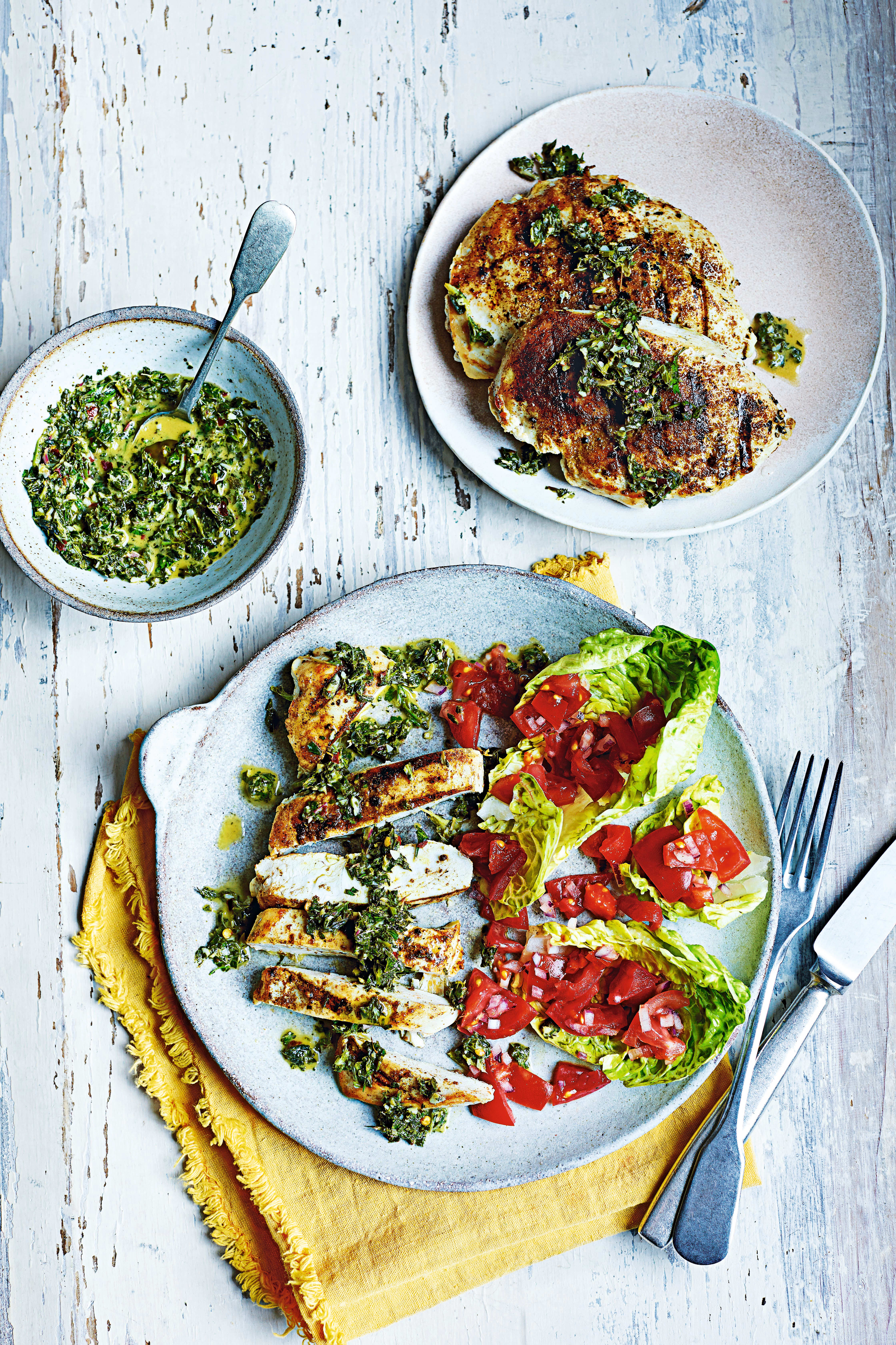Photo of Grilled chicken with mint chimichurri by WW