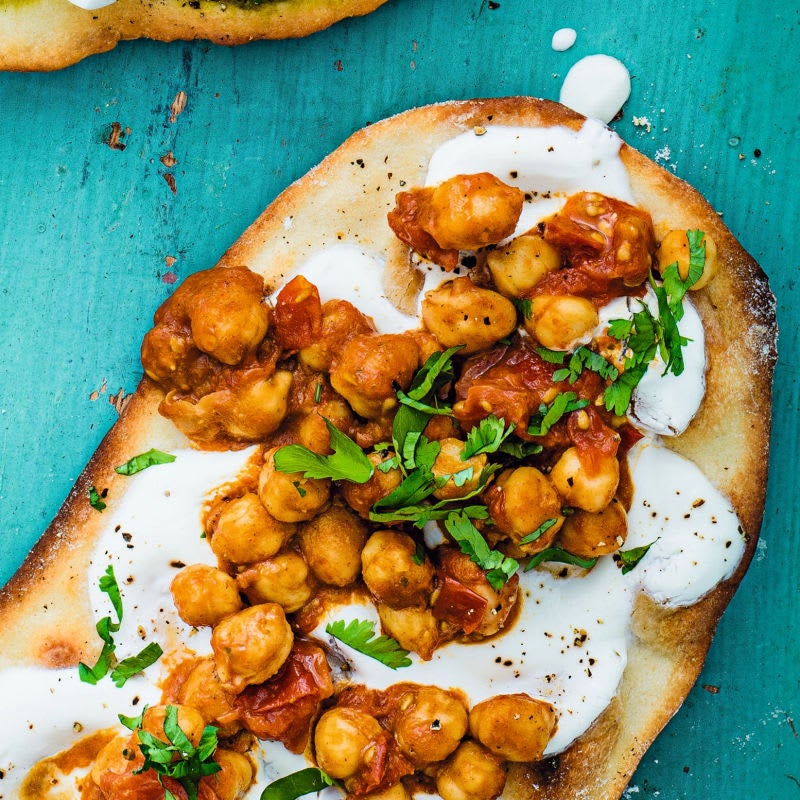 Photo of Chickpea curry vegan flatbread by WW
